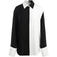 alice + olivia chemise à design colour block - noir