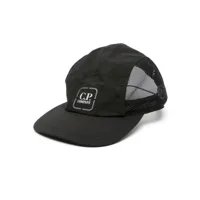 c.p. company casquette à logo imprimé - noir