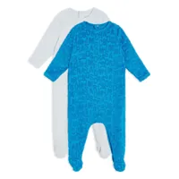 marc jacobs kids pyjama en coton mélangés - bleu