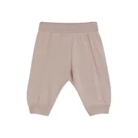 brunello cucinelli kids pantalon de jogging à taille élastiquée - rose