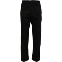 c.p. company pantalon cargo en coton stretch - noir