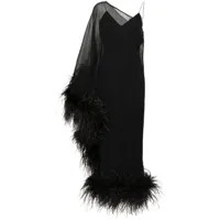 taller marmo robe longue une épaule - noir