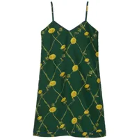 burberry robe courte imprimée - vert