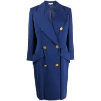 céline pre-owned veste à boutonnière croisée (années 1990-2000) - bleu