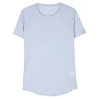 orlebar brown t-shirt en lin - bleu
