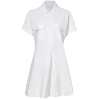 proenza schouler white label robe courte à fermeture zippée - blanc