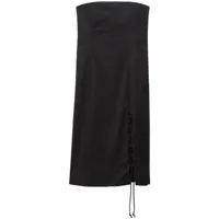 filippa k robe-tube à détail de laçage - noir