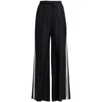 stella mccartney pantalon à coupe ample - noir