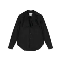 noir kei ninomiya chemise en coton à volants