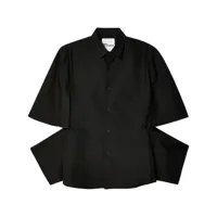 noir kei ninomiya chemise à manches doubles