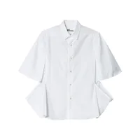noir kei ninomiya chemise à manches doubles - blanc