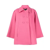 paule ka veste manteau en feutre - rose