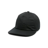 mm6 maison margiela casquette en coton à motif signature - noir