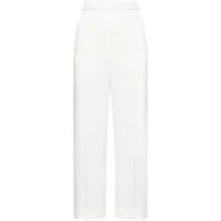 jil sander pantalon droit à plis marqués - blanc