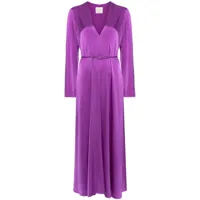 forte forte robe longue à design noué - violet