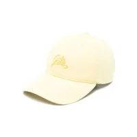 gcds casquette en coton à logo brodé - jaune