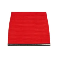 gucci minijupe en laine à bords tressés - rouge