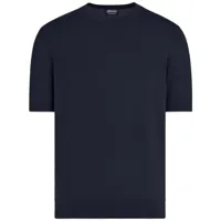 zegna t-shirt léger en coton - bleu