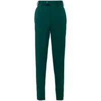 prada pantalon droit à taille haute - vert