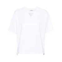 peserico t-shirt à détail punto luce - blanc