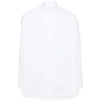 mm6 maison margiela chemise en coton à motif signature - blanc