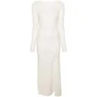jacquemus robe longue la robe alzou - blanc