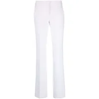 moschino pantalon de tailleur à coupe droite - blanc