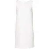 moschino robe courte à coupe évasée - blanc