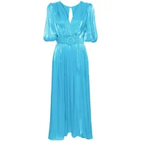 costarellos robe longue roanna - bleu
