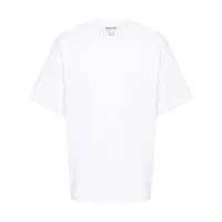 martine rose t-shirt en coton à logo réfléchissant - blanc