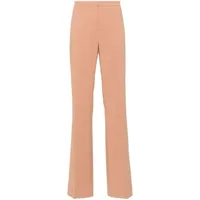 pinko pantalon de tailleur à coupe évasée - rose