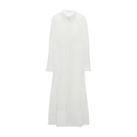 dorothee schumacher robe-chemise à broderies - blanc