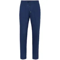 billionaire pantalon de jogging à logo brodé - bleu