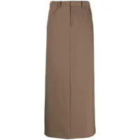 jnby jupe longue à design plissé - marron
