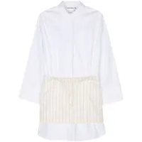 remain robe courte à design superposé - blanc