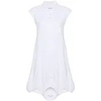 viktor & rolf robe-chemise upside down polo - blanc