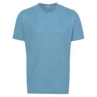 zanone t-shirt en coton à manches courtes - bleu