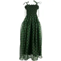 cynthia rowley robe longue evergreen - vert