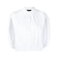 juun.j chemise en coton mélangé - blanc