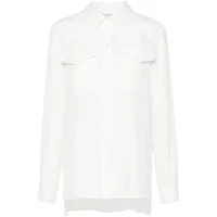 alberta ferretti chemise en popeline - blanc