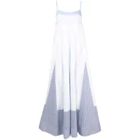 simkhai robe longue dixie à brides - bleu
