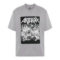 neighborhood x anthrax t-shirt à imprimé graphique - gris