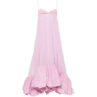 pinko robe longue morellino à coupe évasée - rose