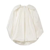 stella mccartney robe courte bubble à design de cape - blanc