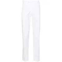 boglioli pantalon chino à plis marqués - blanc