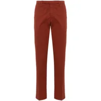 boglioli pantalon chino à plis marqués - rouge