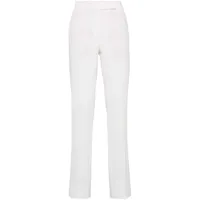 brunello cucinelli pantalon de costume en coton - blanc