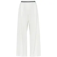 brunello cucinelli pantalon de jogging à coupe ample - blanc