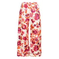 la doublej pantalon de pyjama à fleurs - tons neutres