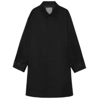 yohji yamamoto x neighborhood manteau en coton - noir